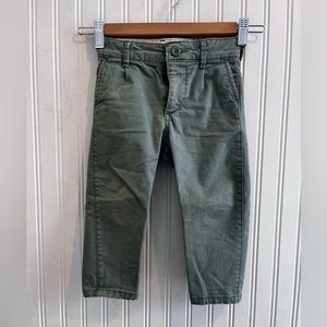 Green Toddler Boy Gap Pants 2T Spring Dress Pants Adjustable Waist Band